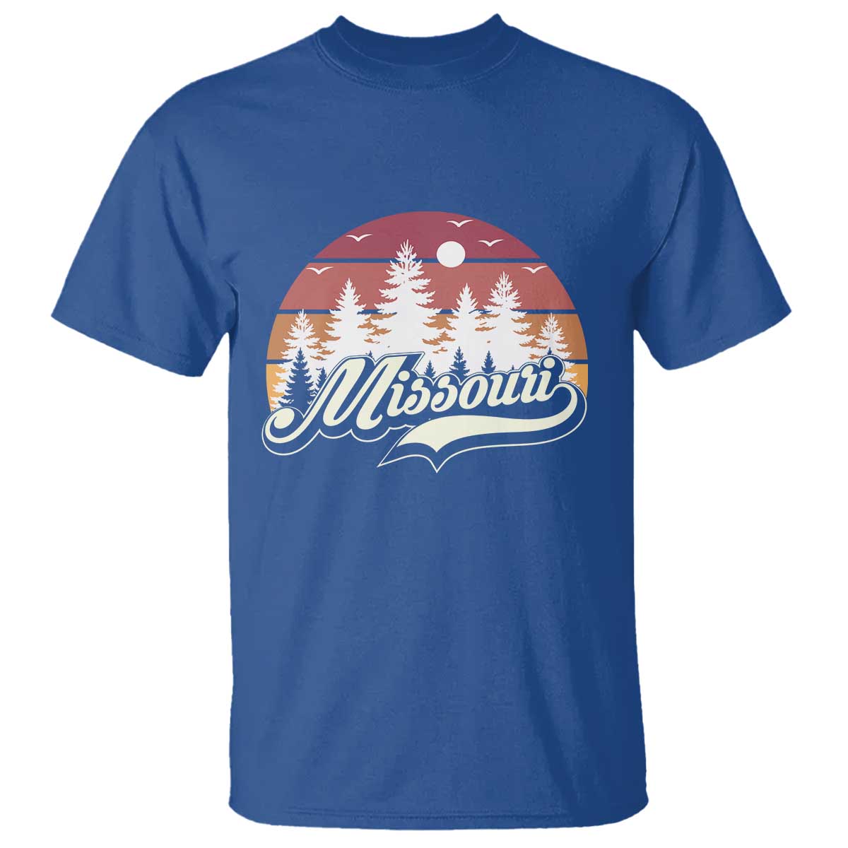 Missouri Travel Gift T Shirt Vintage Forest River Landscape