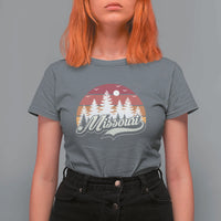 Missouri Travel Gift T Shirt For Women Vintage Forest River Landscape
