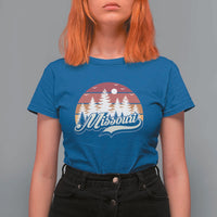 Missouri Travel Gift T Shirt For Women Vintage Forest River Landscape