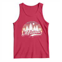Missouri Travel Gift Tank Top Vintage Forest River Landscape