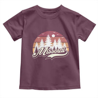 Missouri Travel Gift Toddler T Shirt Vintage Forest River Landscape