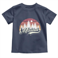 Missouri Travel Gift Toddler T Shirt Vintage Forest River Landscape