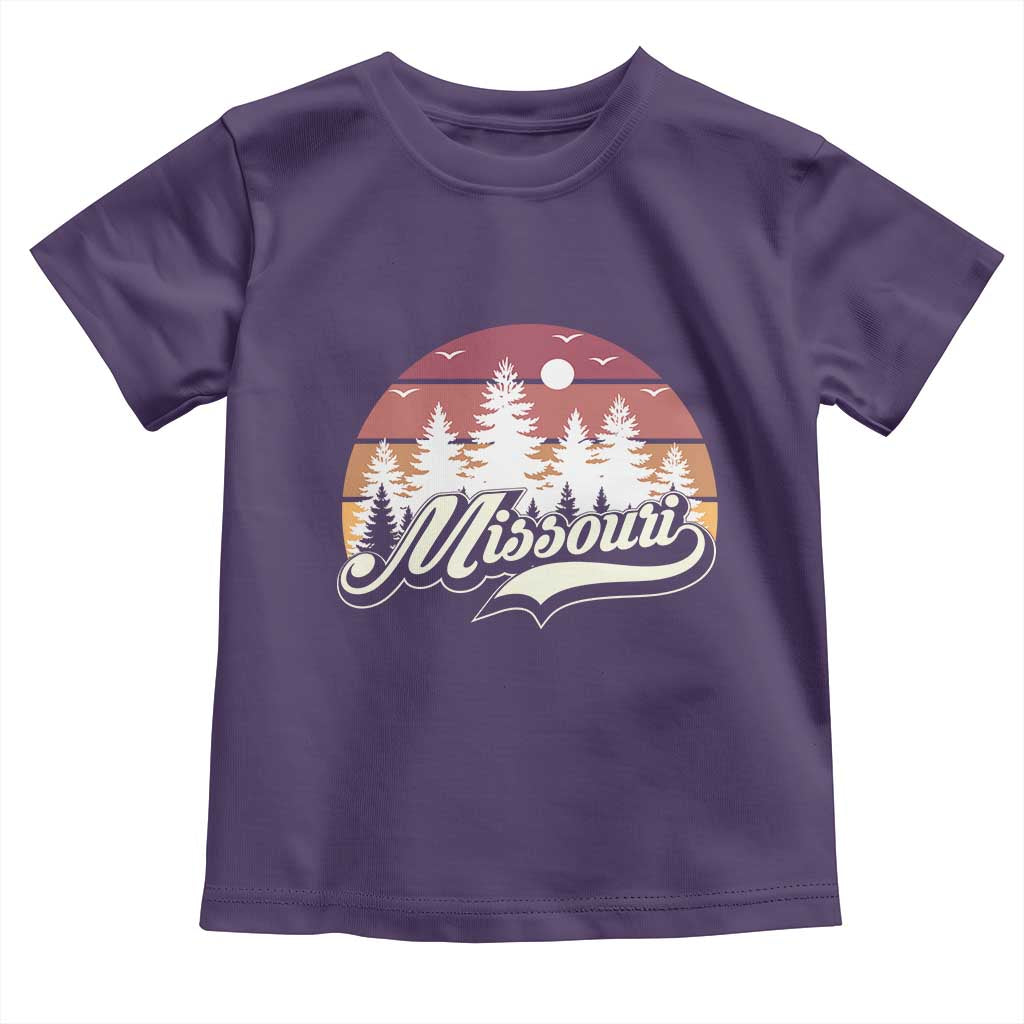 Missouri Travel Gift Toddler T Shirt Vintage Forest River Landscape