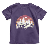 Missouri Travel Gift Toddler T Shirt Vintage Forest River Landscape