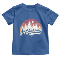 Missouri Travel Gift Toddler T Shirt Vintage Forest River Landscape