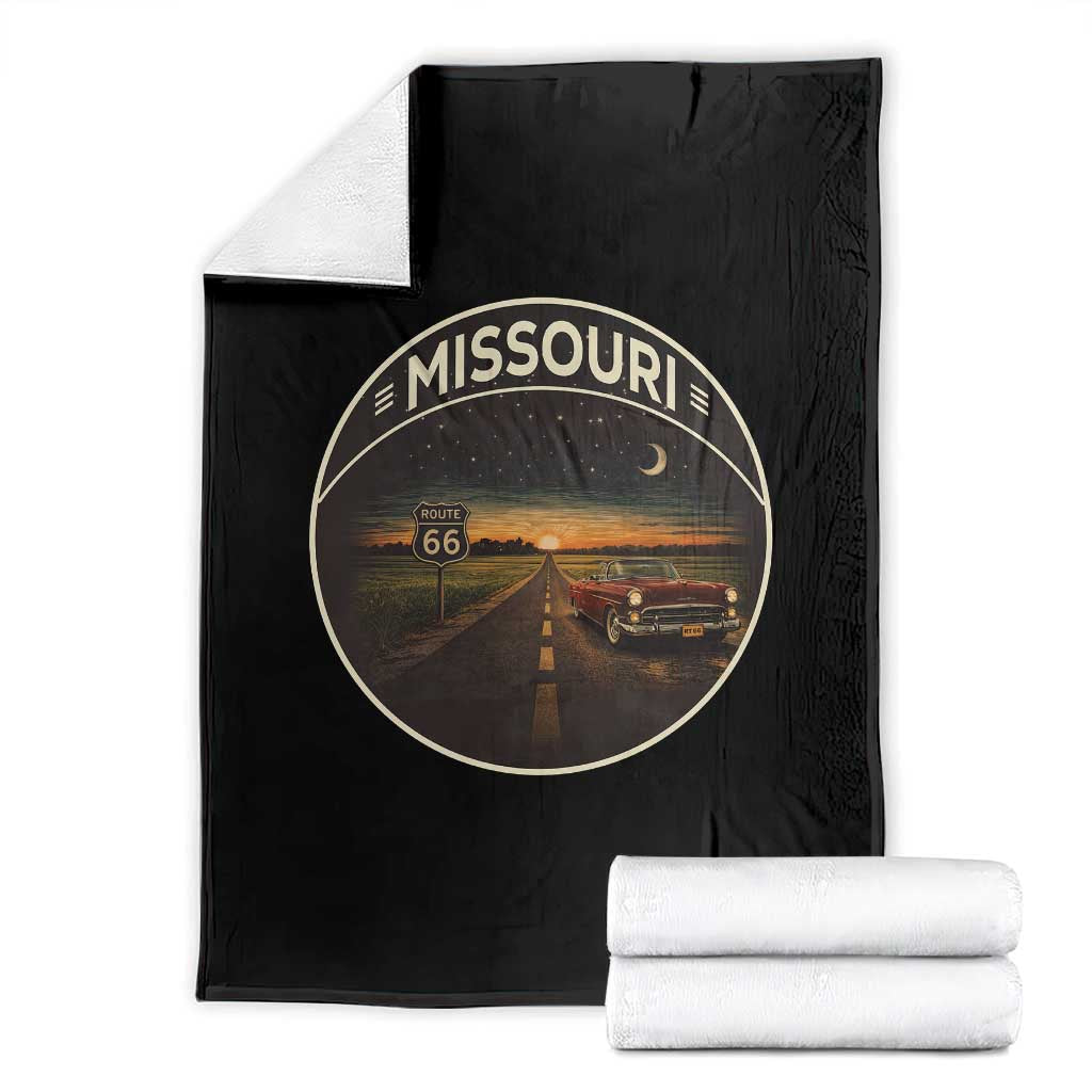 Missouri State Route Highway 66 Throw Blanket Mother Road Travel Gift