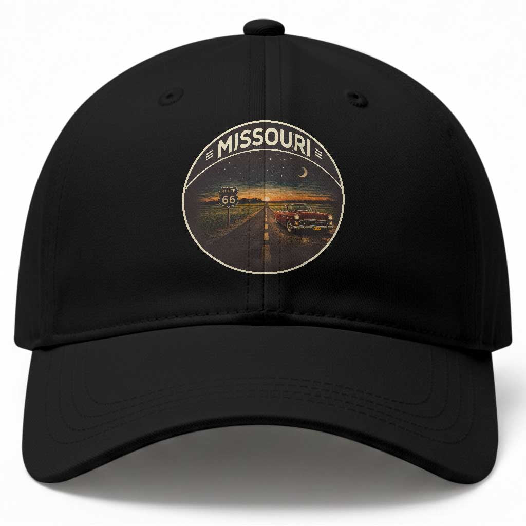 Missouri State Route Highway 66 Baseball Cap Mother Road Travel Gift
