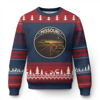 Missouri State Route Highway 66 Ugly Christmas Sweater Mother Road Travel Gift