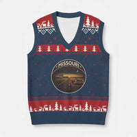 Missouri State Route Highway 66 V-Neck Knit Sweater Vest Mother Road Travel Gift
