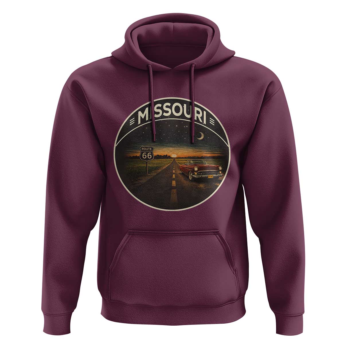Missouri State Route Highway 66 Hoodie Mother Road Travel Gift