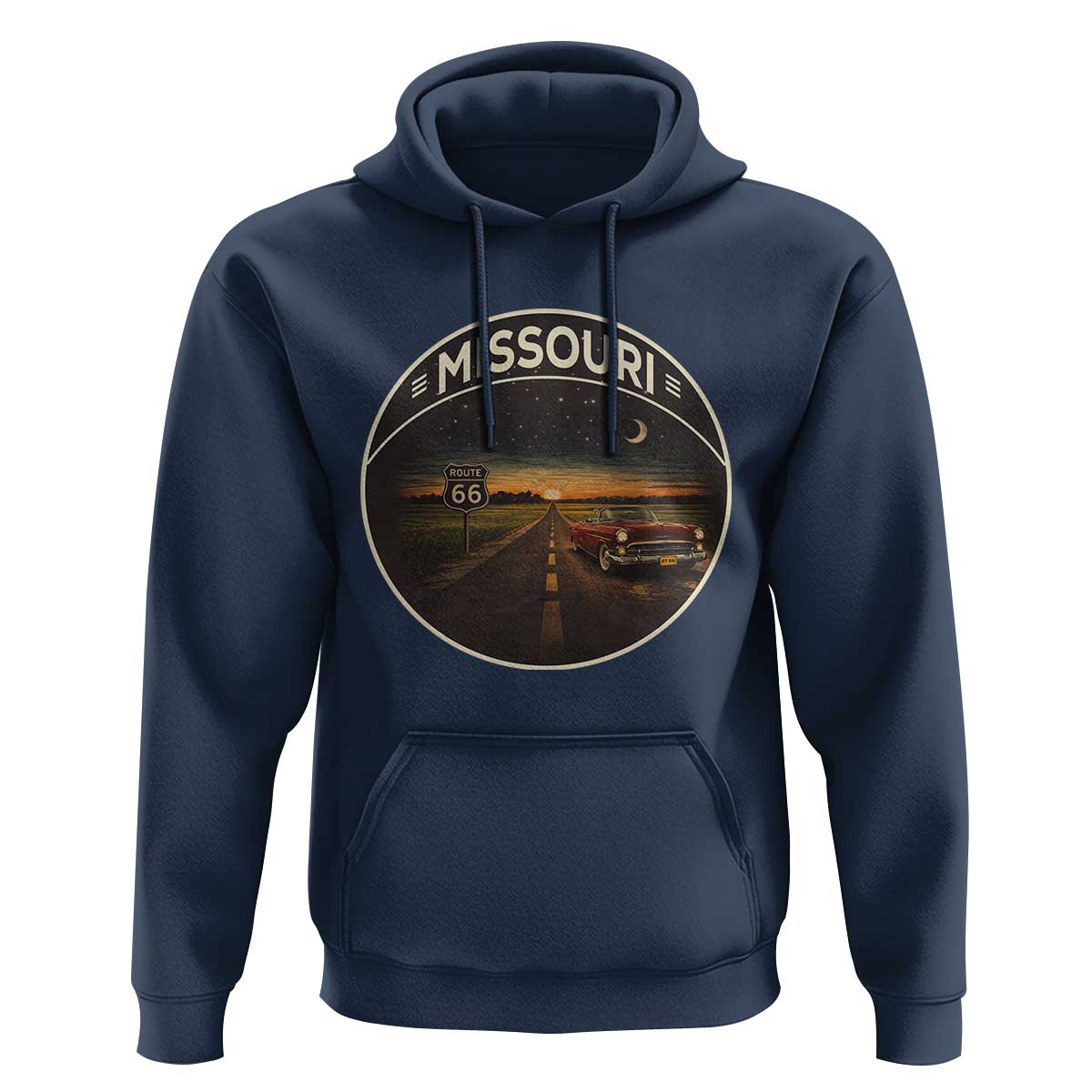 Missouri State Route Highway 66 Hoodie Mother Road Travel Gift