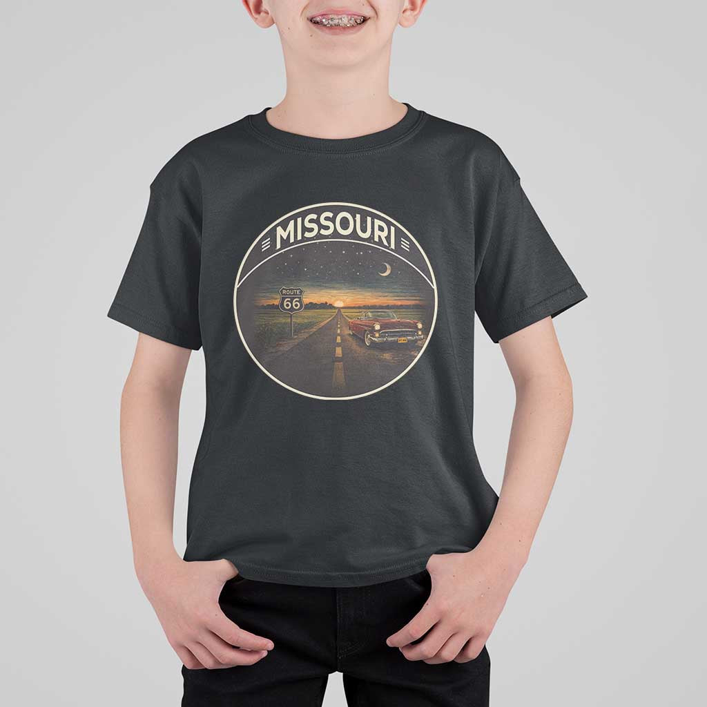 Missouri State Route Highway 66 T Shirt For Kid Mother Road Travel Gift