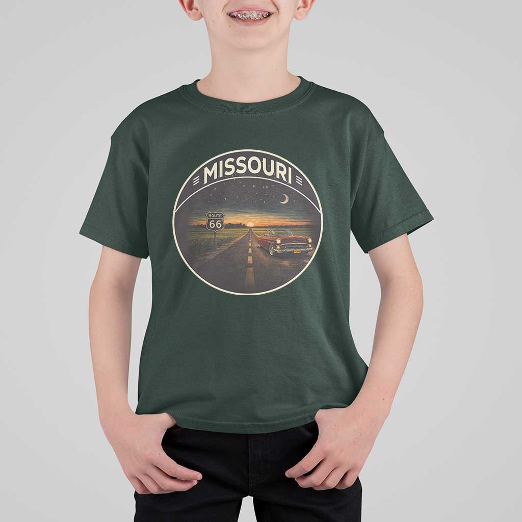 Missouri State Route Highway 66 T Shirt For Kid Mother Road Travel Gift