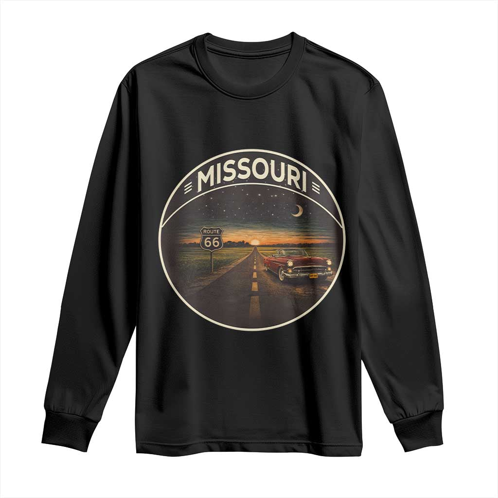Missouri State Route Highway 66 Long Sleeve Shirt Mother Road Travel Gift