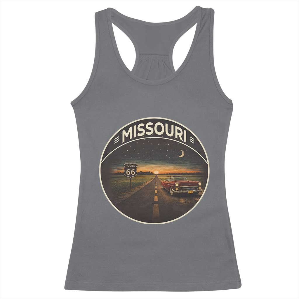 Missouri State Route Highway 66 Racerback Tank Top Mother Road Travel Gift