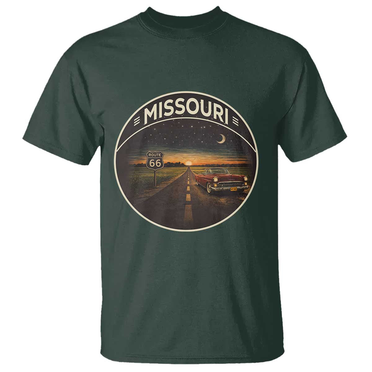 Missouri State Route Highway 66 T Shirt Mother Road Travel Gift