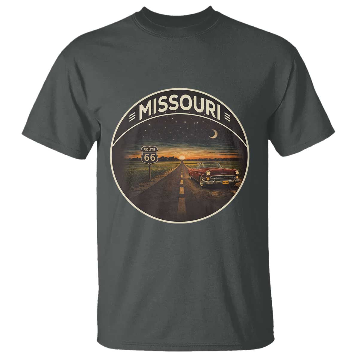 Missouri State Route Highway 66 T Shirt Mother Road Travel Gift