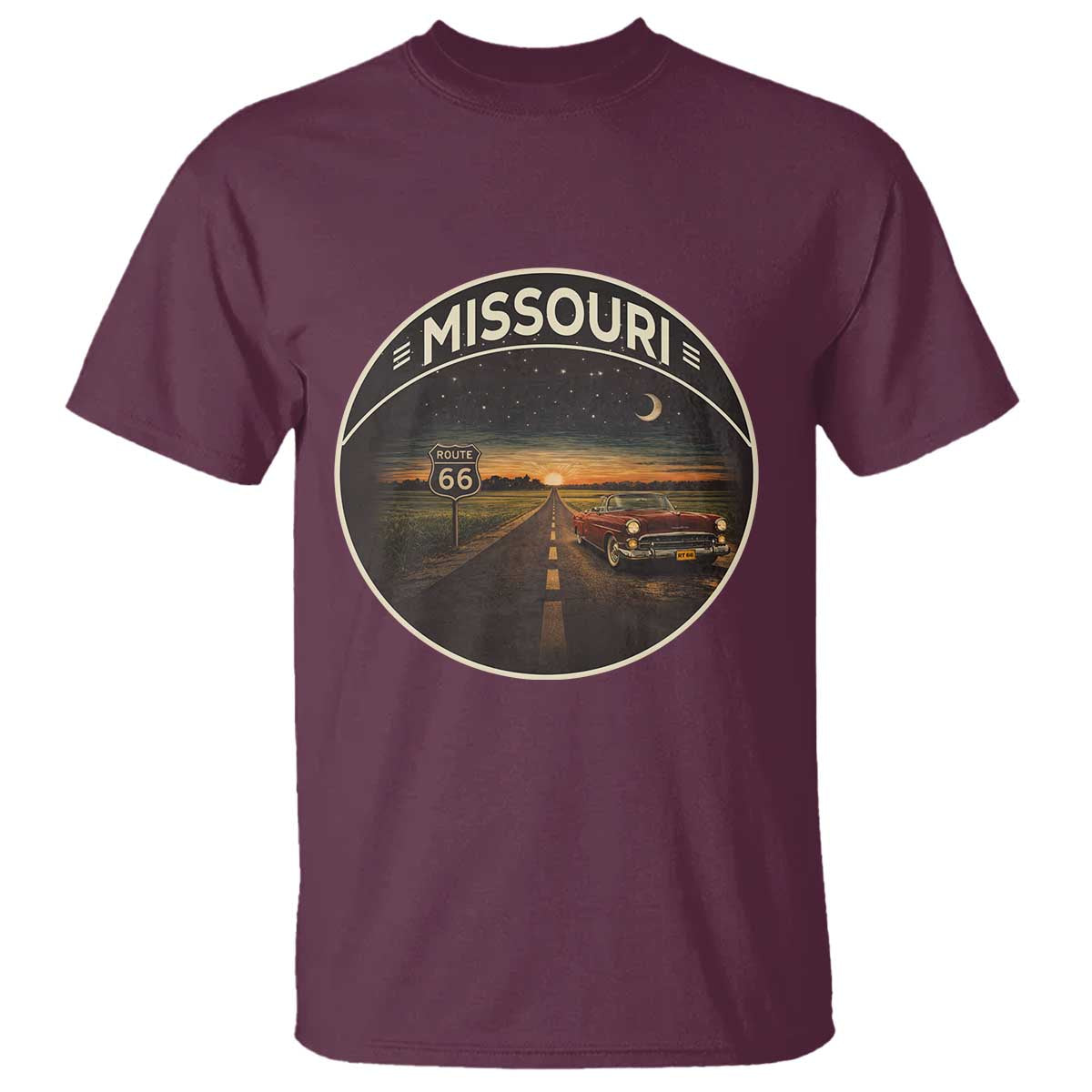 Missouri State Route Highway 66 T Shirt Mother Road Travel Gift