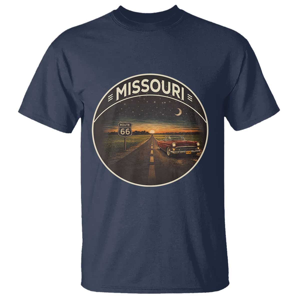 Missouri State Route Highway 66 T Shirt Mother Road Travel Gift