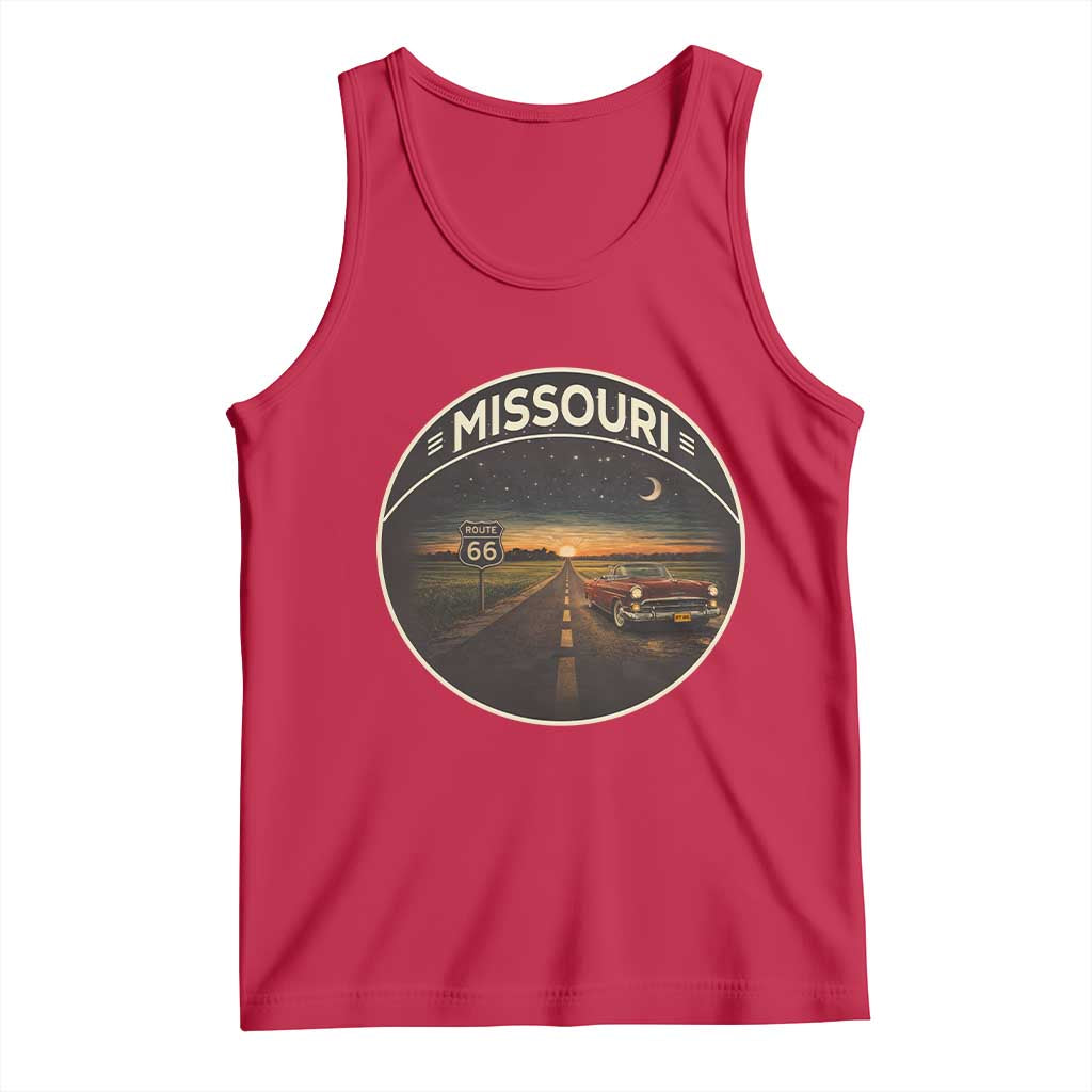 Missouri State Route Highway 66 Tank Top Mother Road Travel Gift