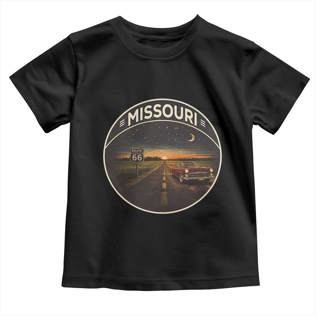 Missouri State Route Highway 66 Toddler T Shirt Mother Road Travel Gift