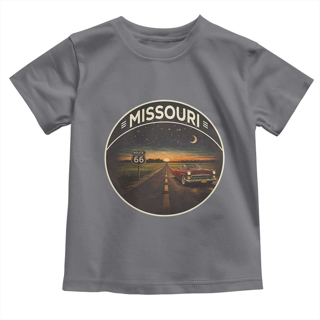 Missouri State Route Highway 66 Toddler T Shirt Mother Road Travel Gift