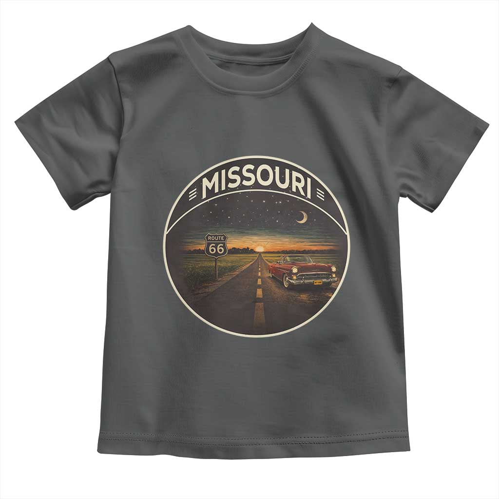 Missouri State Route Highway 66 Toddler T Shirt Mother Road Travel Gift