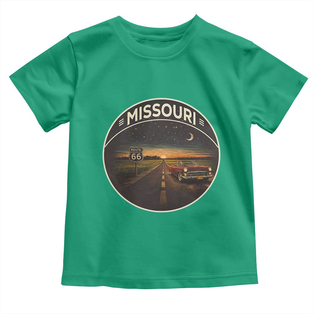 Missouri State Route Highway 66 Toddler T Shirt Mother Road Travel Gift