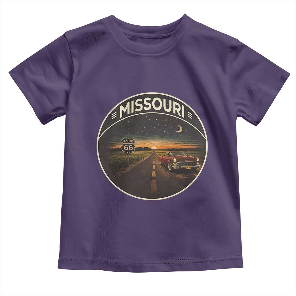Missouri State Route Highway 66 Toddler T Shirt Mother Road Travel Gift