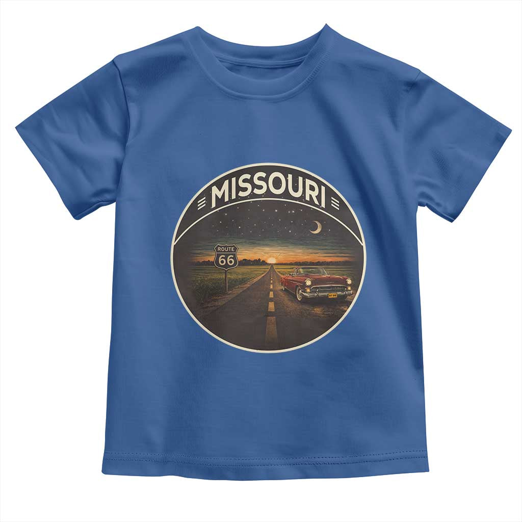 Missouri State Route Highway 66 Toddler T Shirt Mother Road Travel Gift