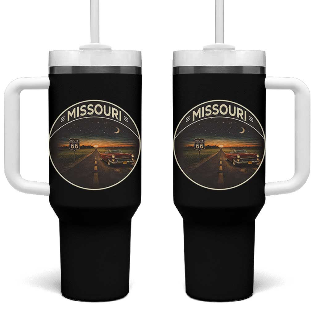 Missouri State Route Highway 66 Tumbler With Handle Mother Road Travel Gift