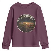 Missouri State Route Highway 66 Youth Sweatshirt Mother Road Travel Gift