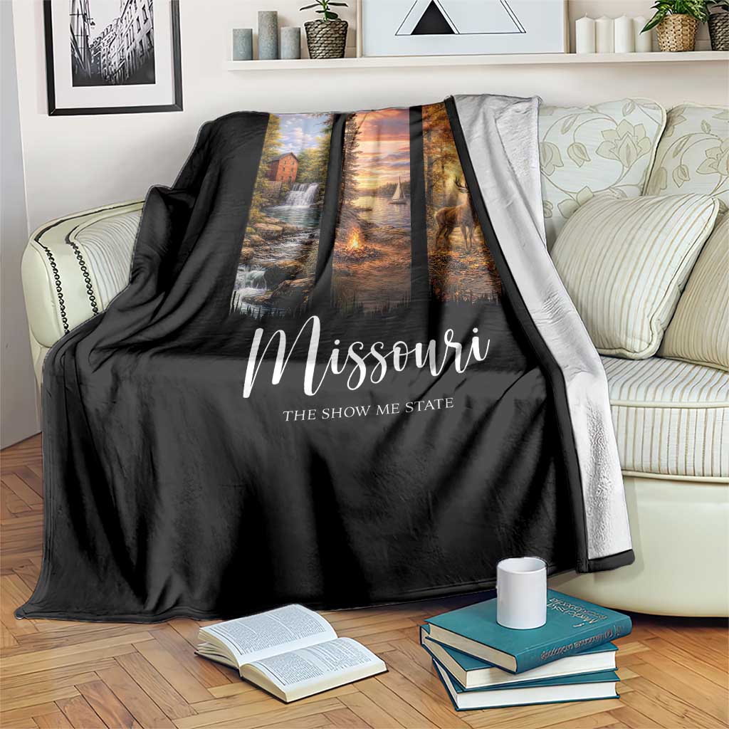 Missouri The Show Me State Throw Blanket Midwest Pride