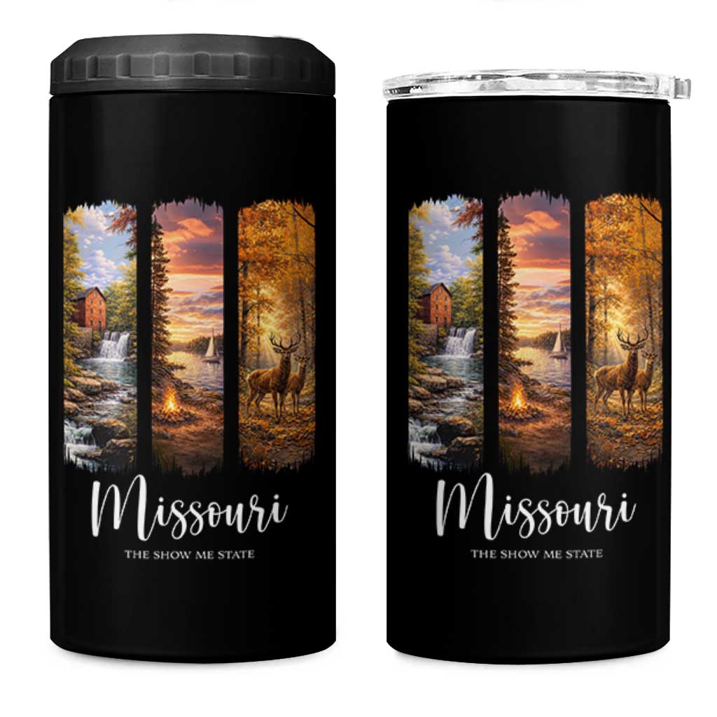 Missouri The Show Me State 4 in 1 Can Cooler Tumbler Midwest Pride