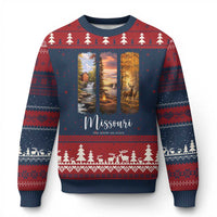 Missouri The Show Me State Ugly Christmas Sweater Midwest Pride