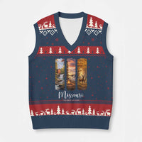 Missouri The Show Me State V-Neck Knit Sweater Vest Midwest Pride