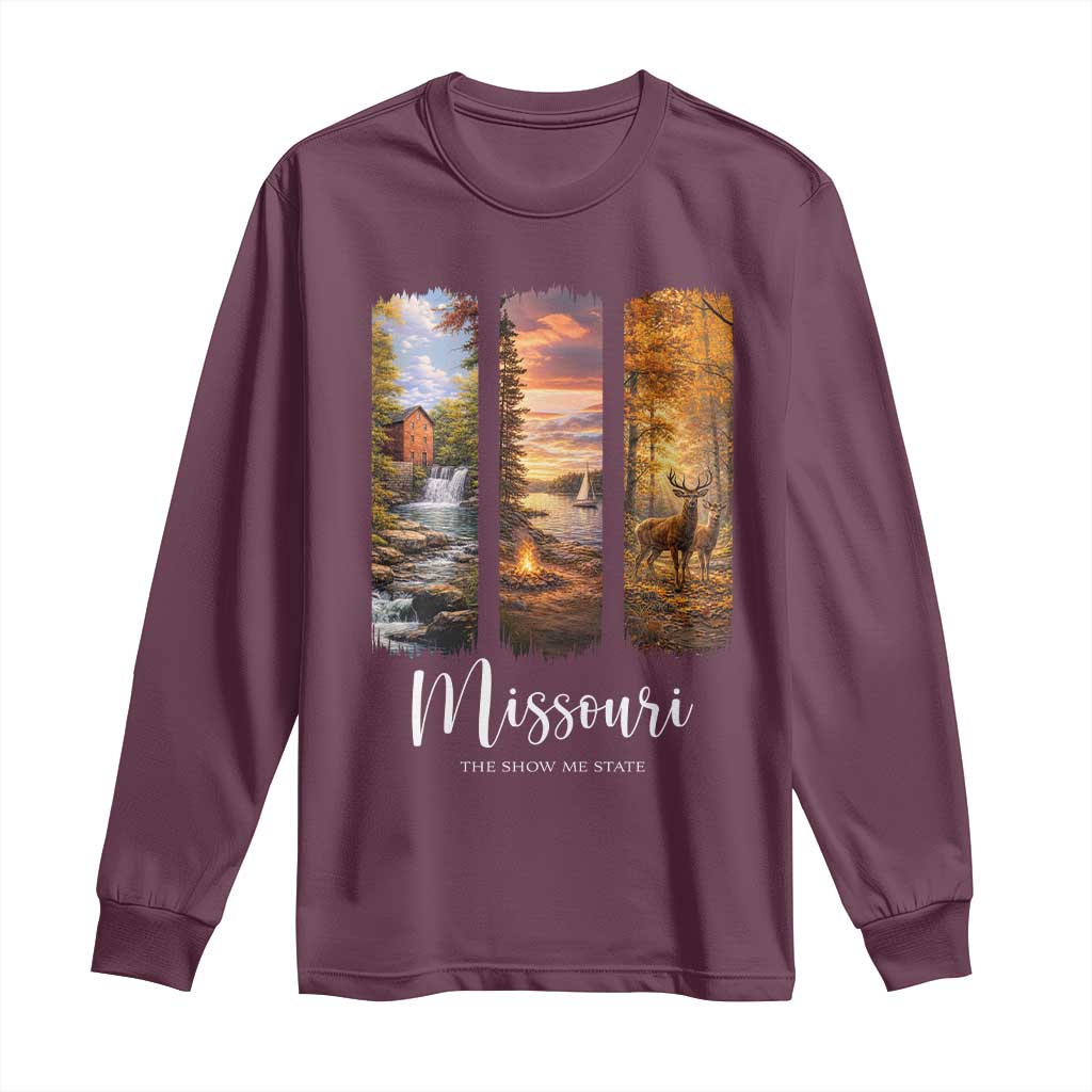 Missouri The Show Me State Long Sleeve Shirt Midwest Pride