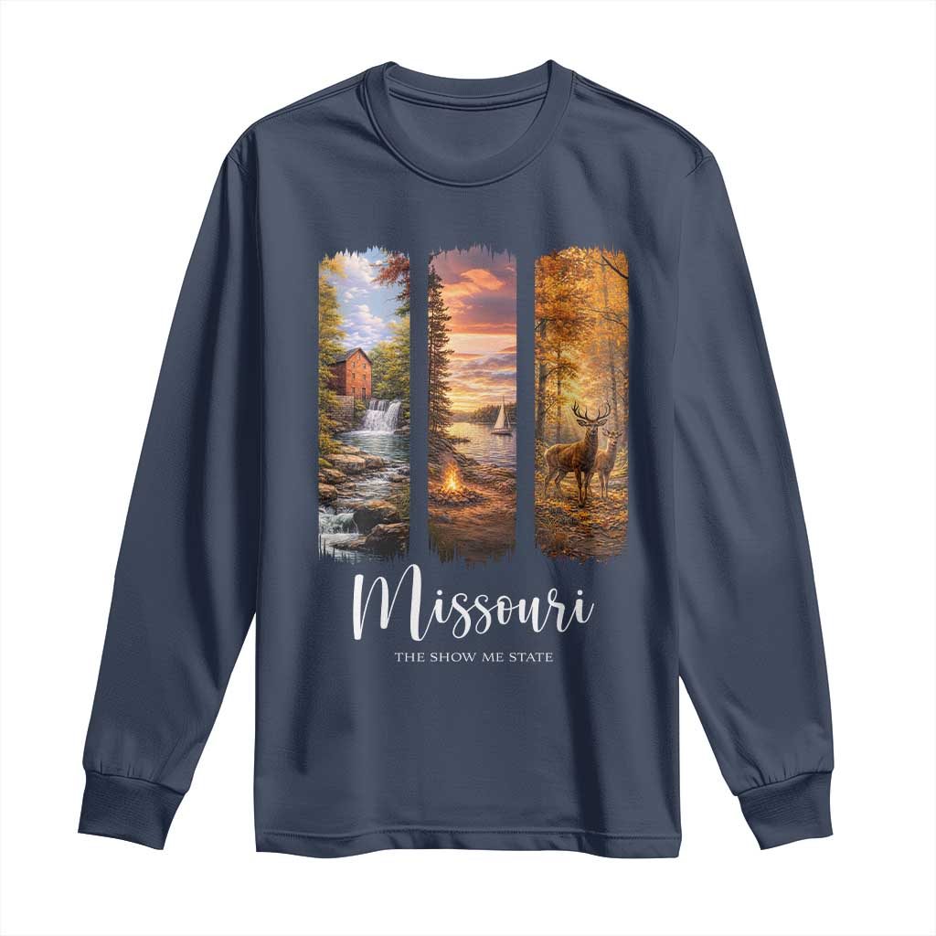 Missouri The Show Me State Long Sleeve Shirt Midwest Pride