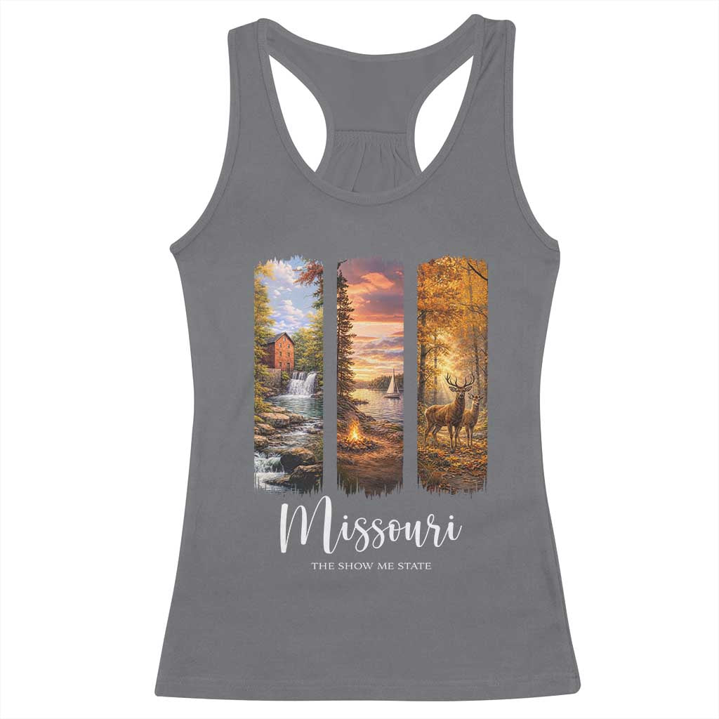 Missouri The Show Me State Racerback Tank Top Midwest Pride