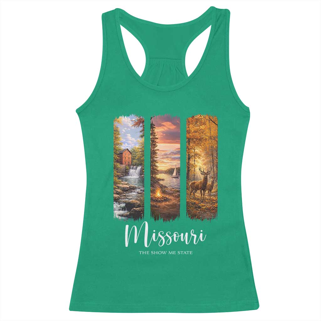 Missouri The Show Me State Racerback Tank Top Midwest Pride