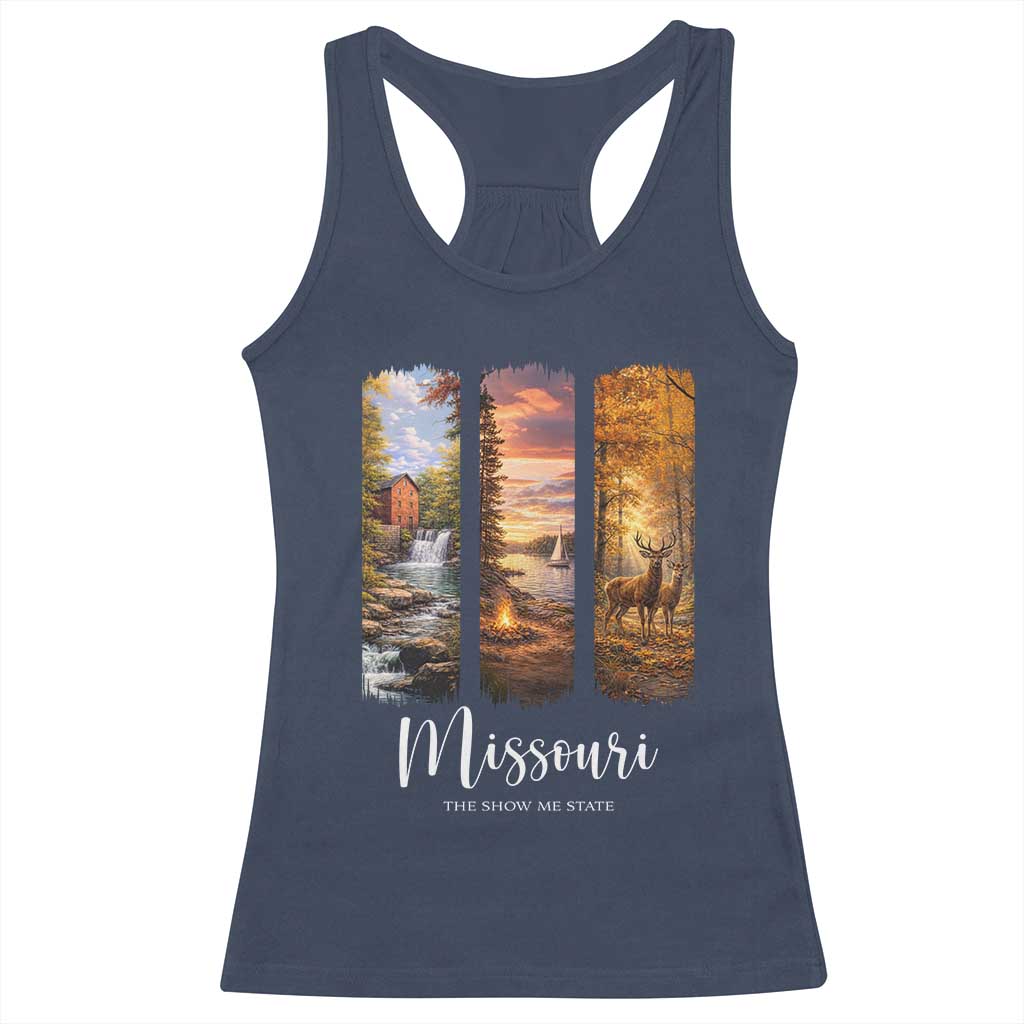 Missouri The Show Me State Racerback Tank Top Midwest Pride