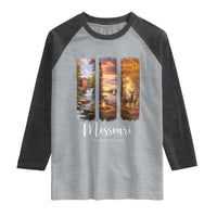 Missouri The Show Me State Raglan Shirt Midwest Pride