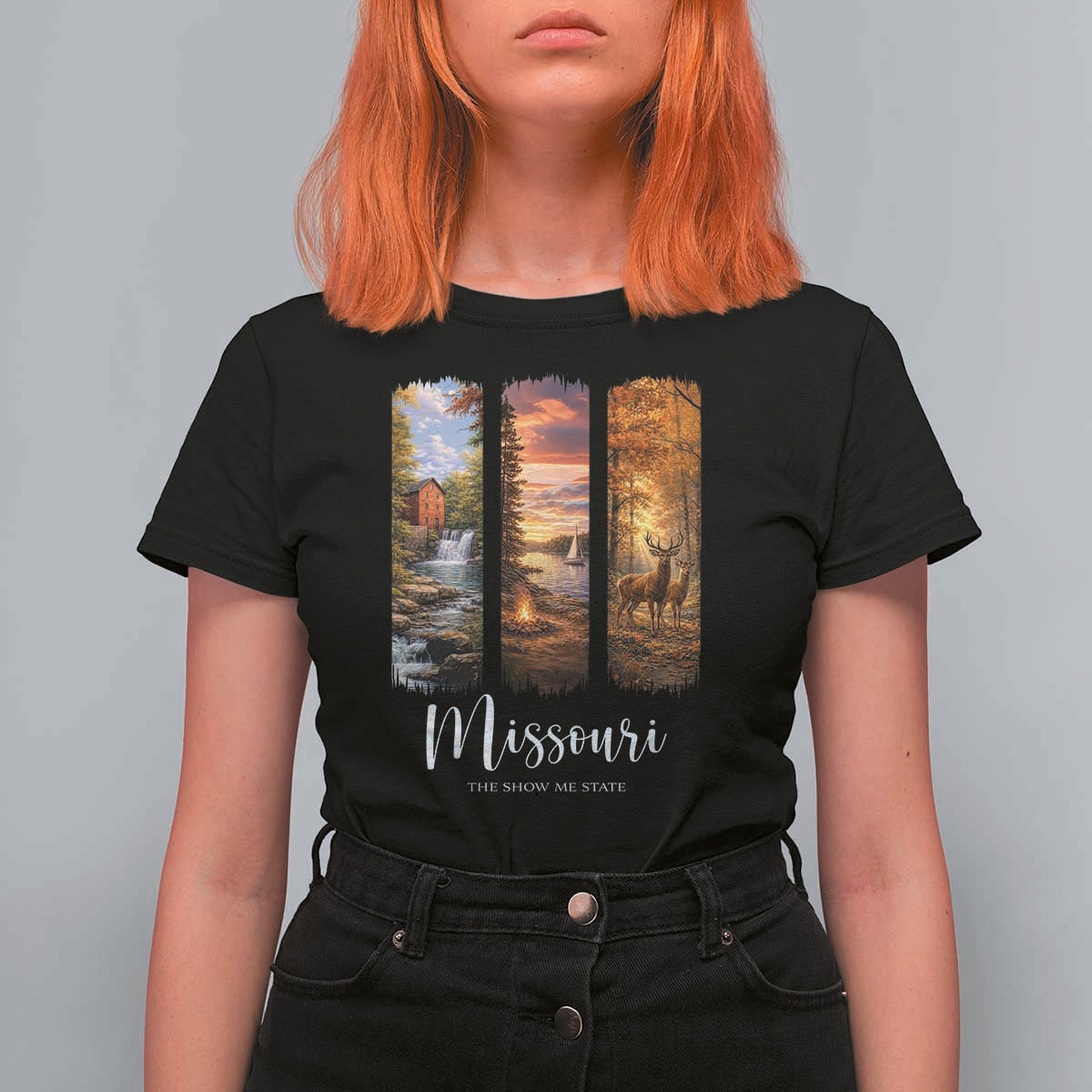 Missouri The Show Me State T Shirt For Women Midwest Pride