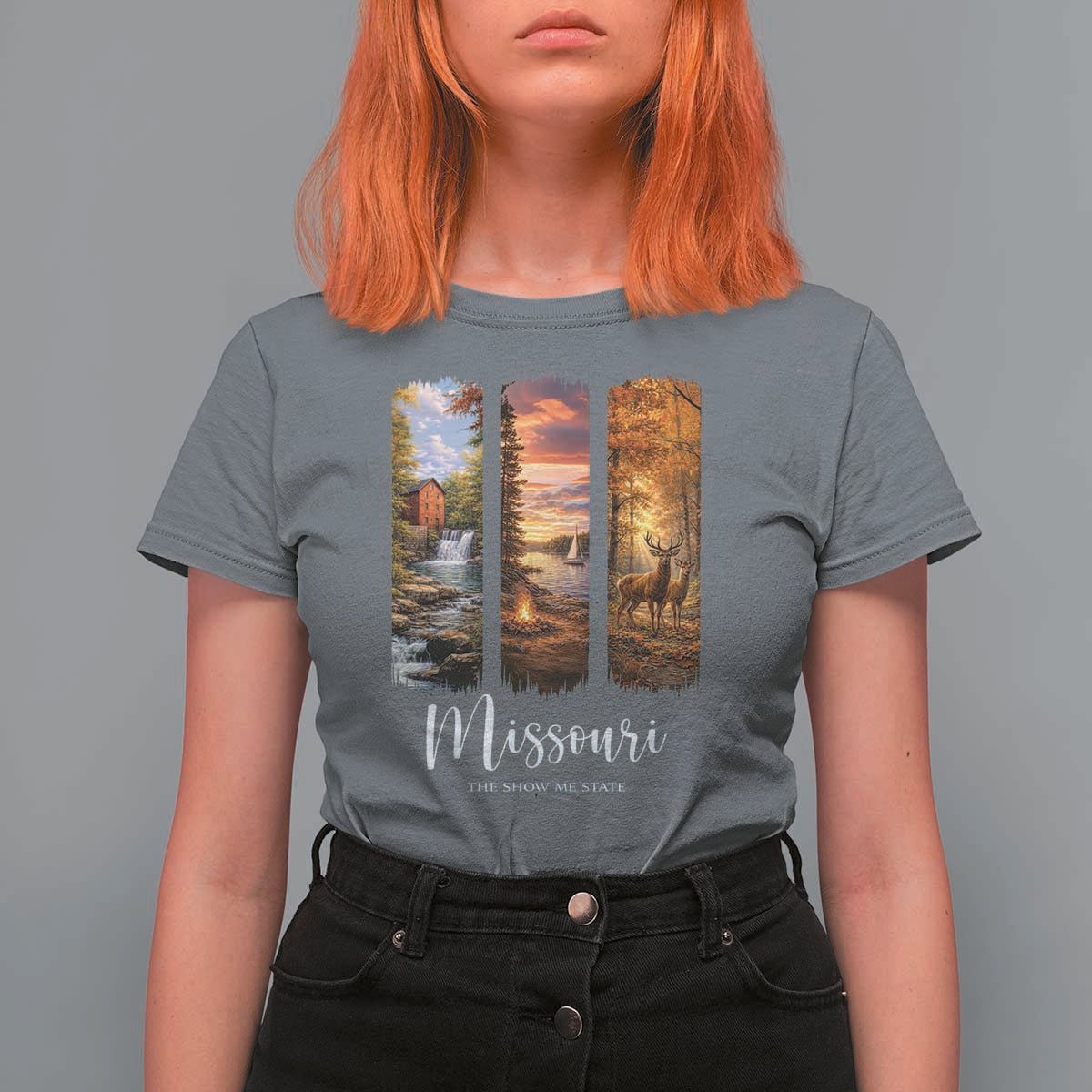 Missouri The Show Me State T Shirt For Women Midwest Pride