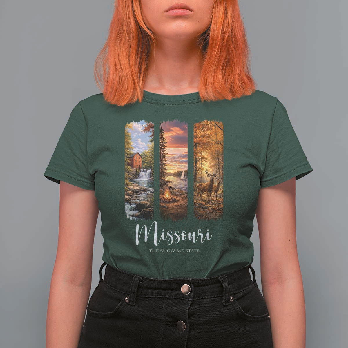 Missouri The Show Me State T Shirt For Women Midwest Pride