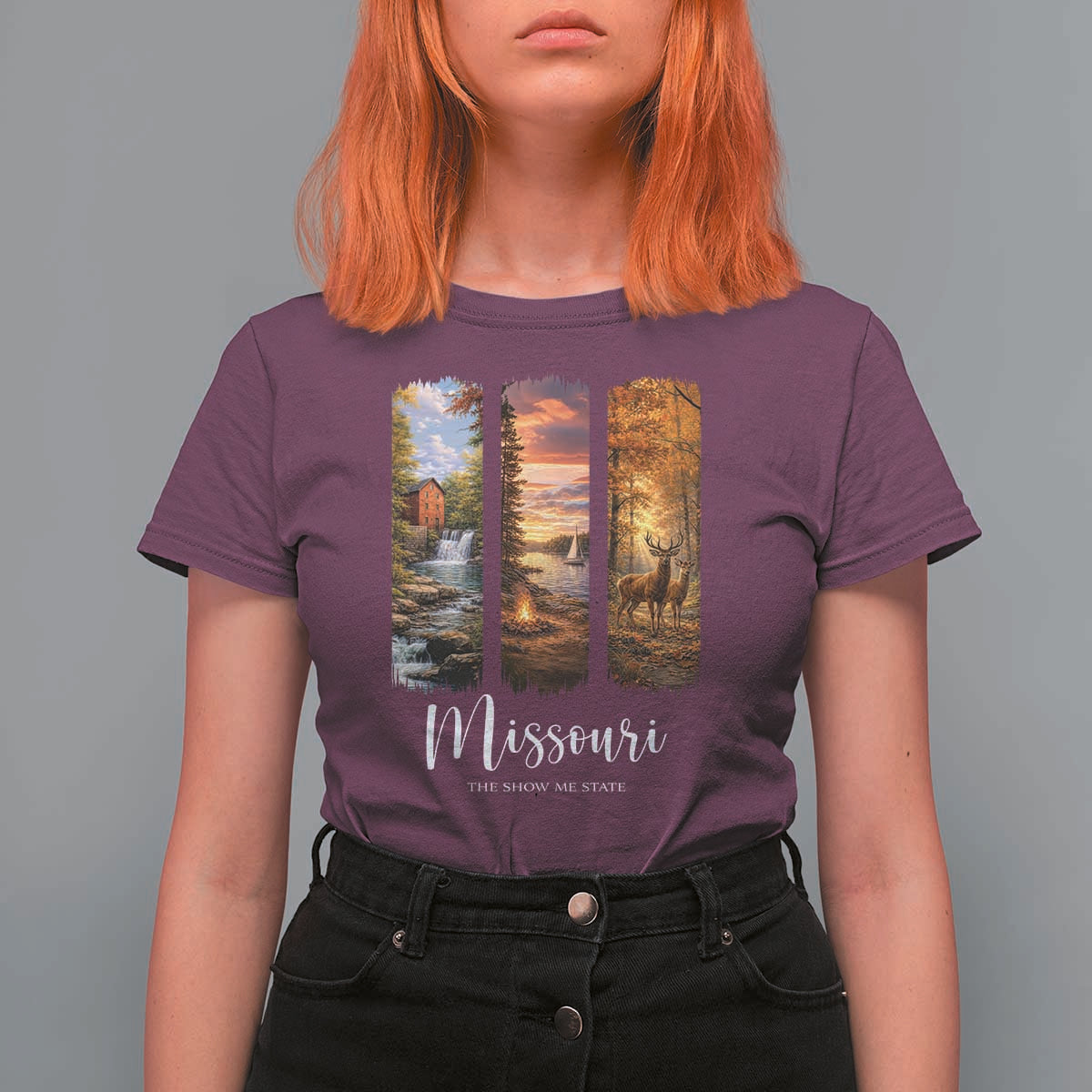 Missouri The Show Me State T Shirt For Women Midwest Pride