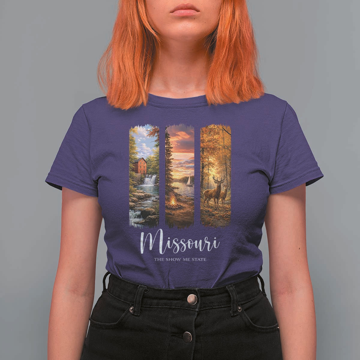 Missouri The Show Me State T Shirt For Women Midwest Pride