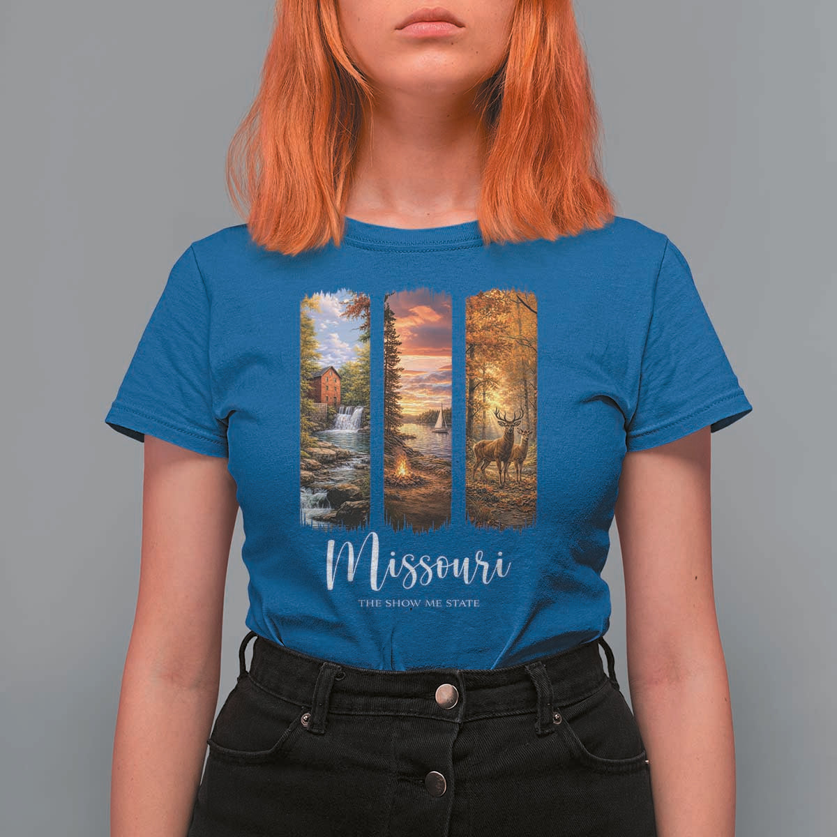 Missouri The Show Me State T Shirt For Women Midwest Pride