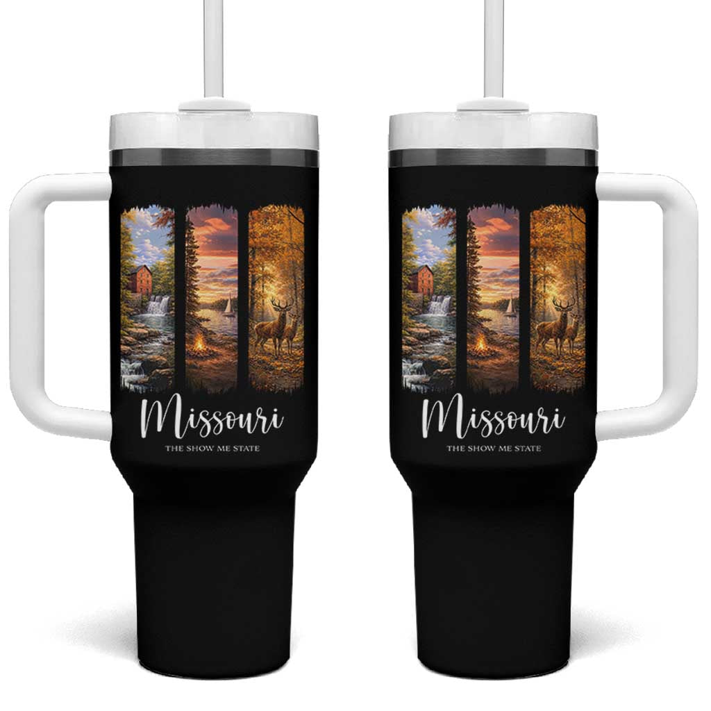 Missouri The Show Me State Tumbler With Handle Midwest Pride