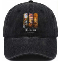 Missouri The Show Me State Washed Cotton Baseball Cap Midwest Pride